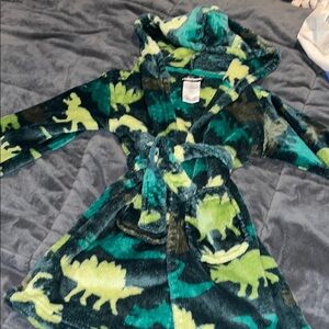 Dinosaur Print Kids Robe
